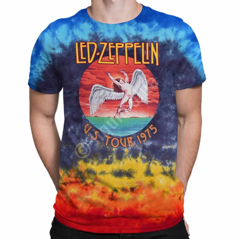 Led Zeppelin Tie-Dye Tee Graphic Band T-shirt NWT - Picture 3 of 4